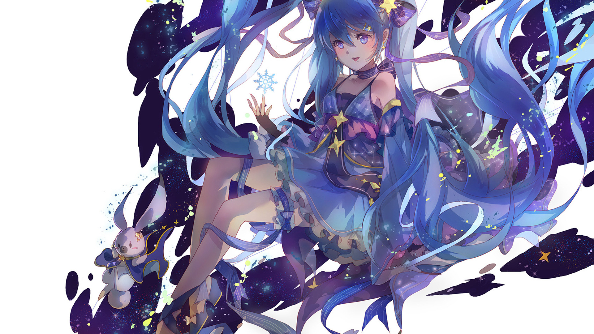 wallpaper 1920x1080 cute, hatsune miku