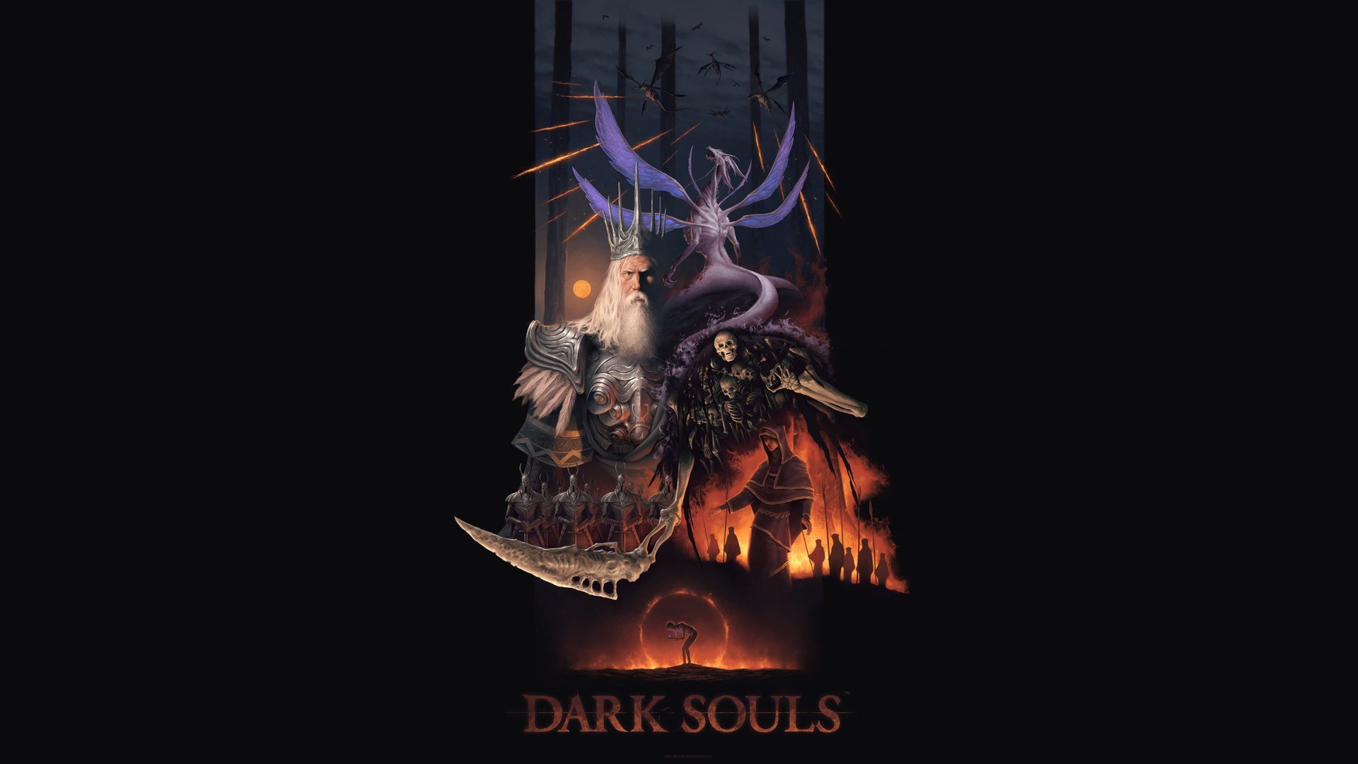 Wallpaper Dark Souls, Lord of Cinder