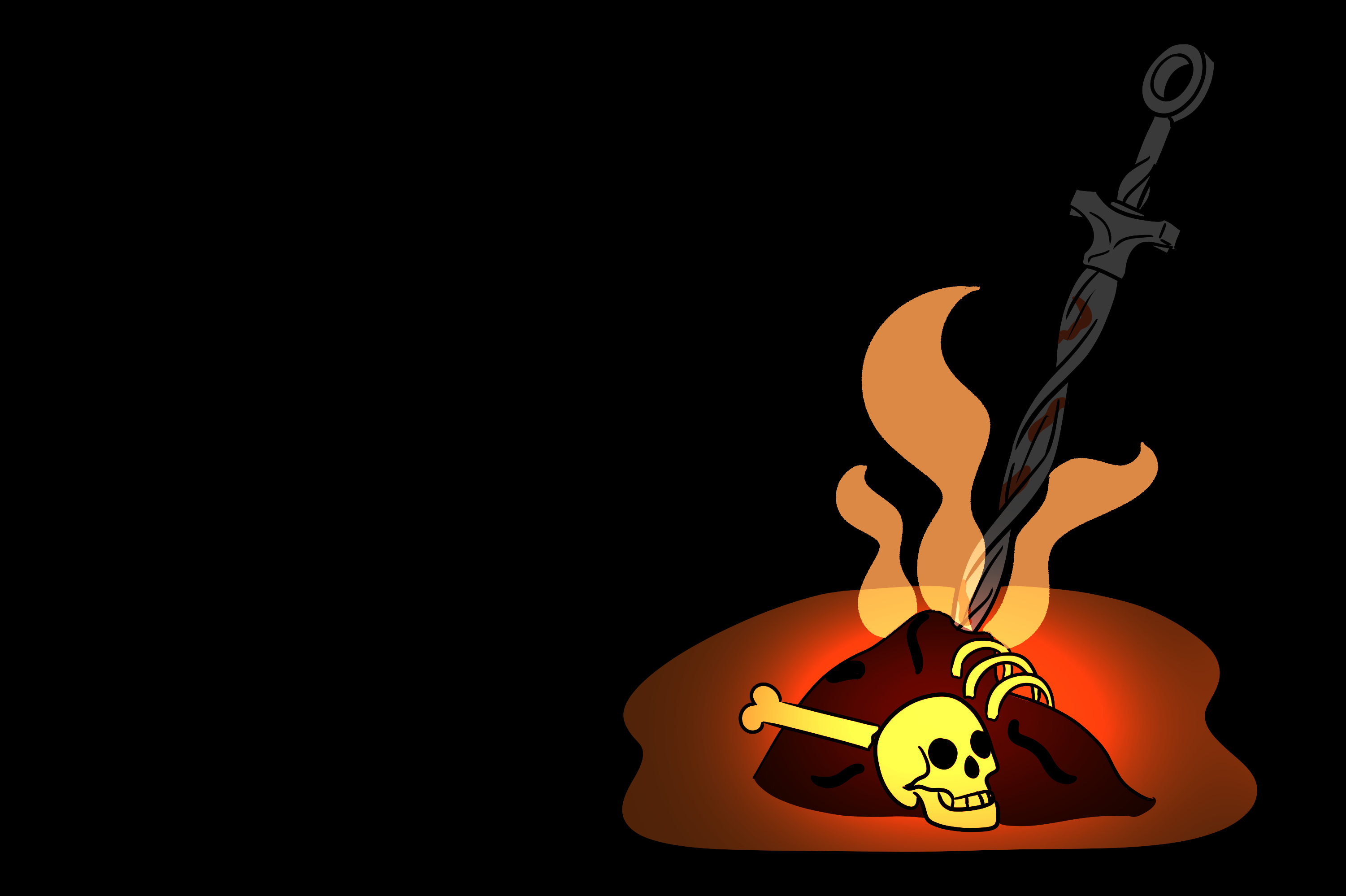 Dark Souls Bonfire Minimalist