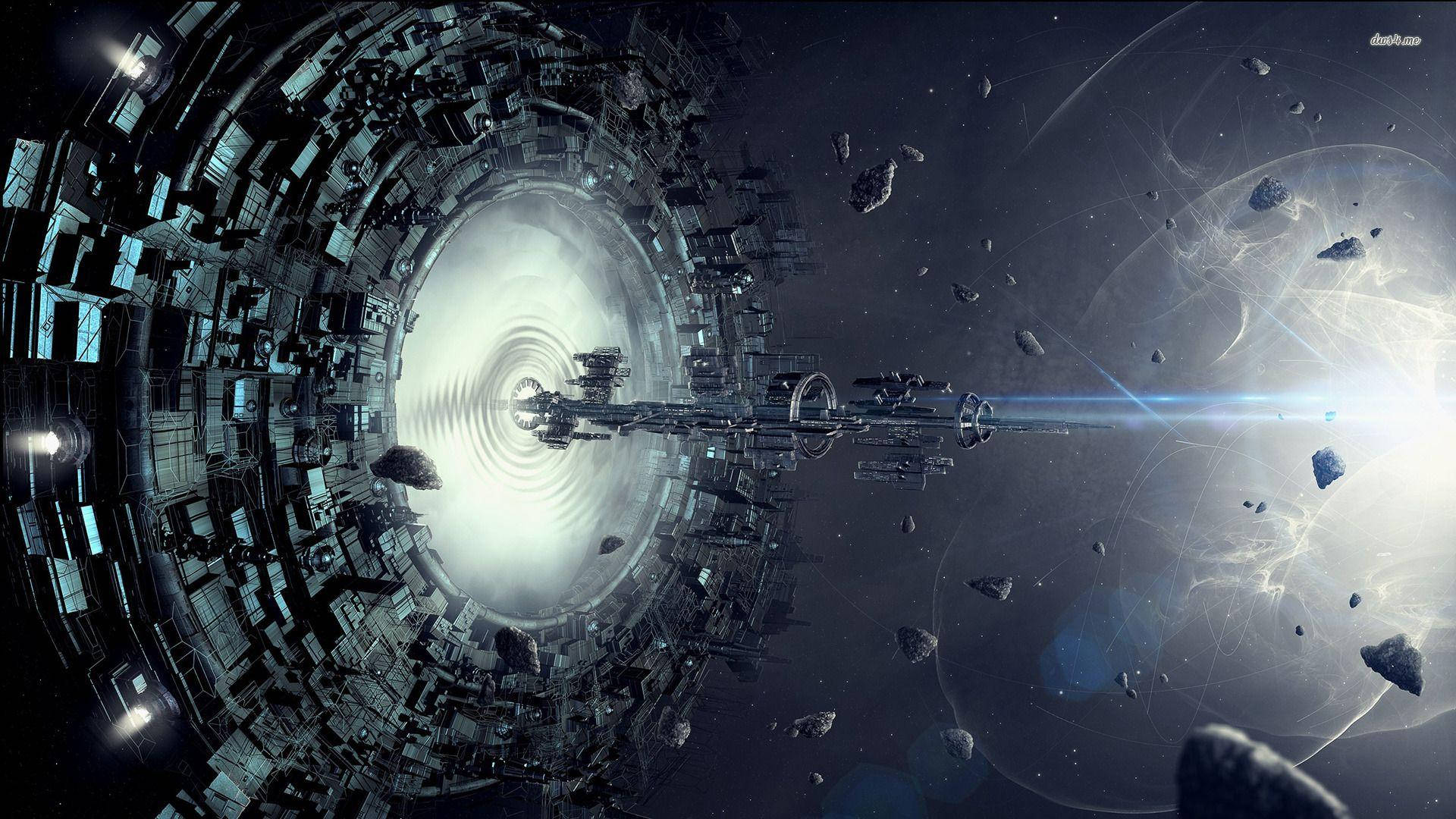 Download Spaceship Portal Wallpaper