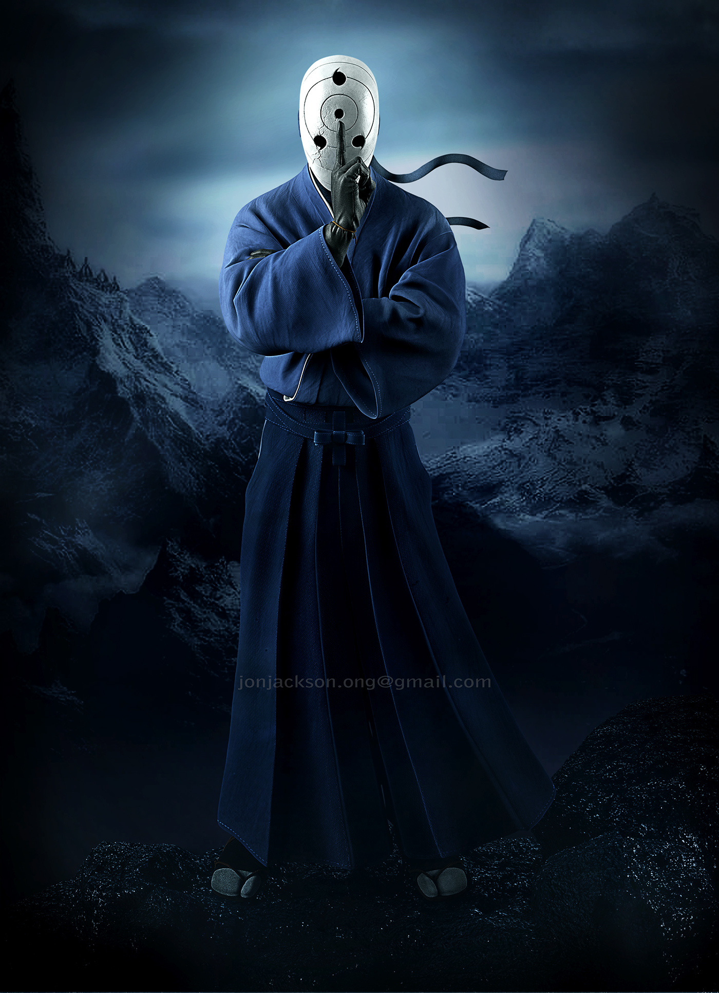 wallpaper obito 3D, darkness, outerwear