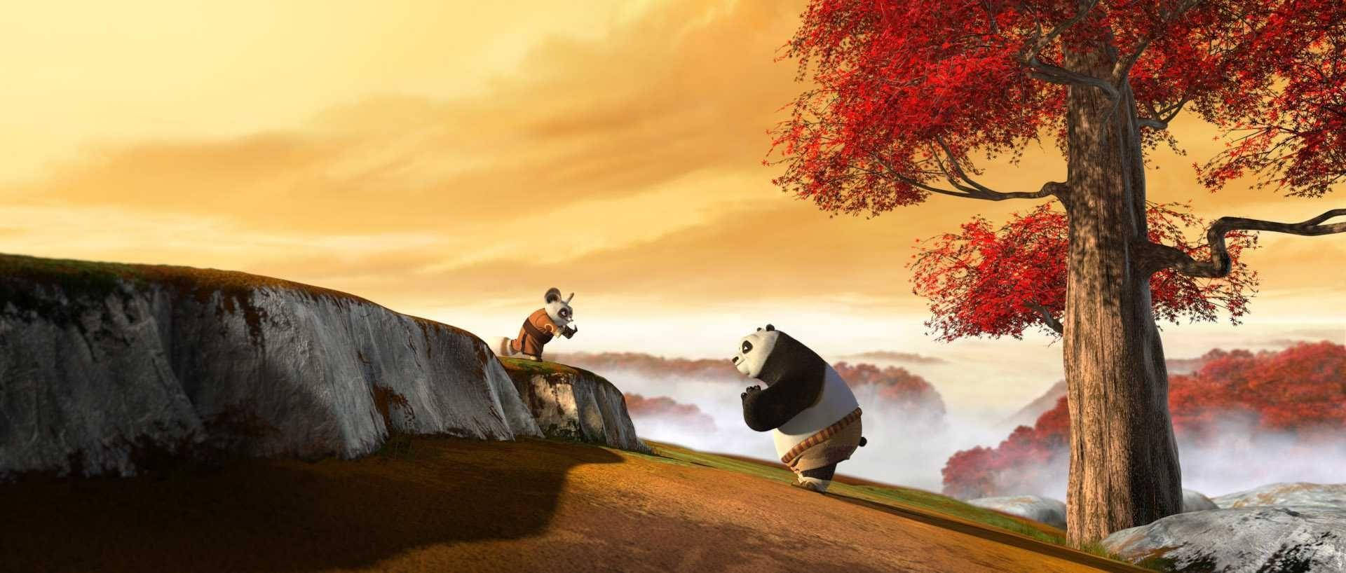 Shifu and Kung Fu Panda in a Moment