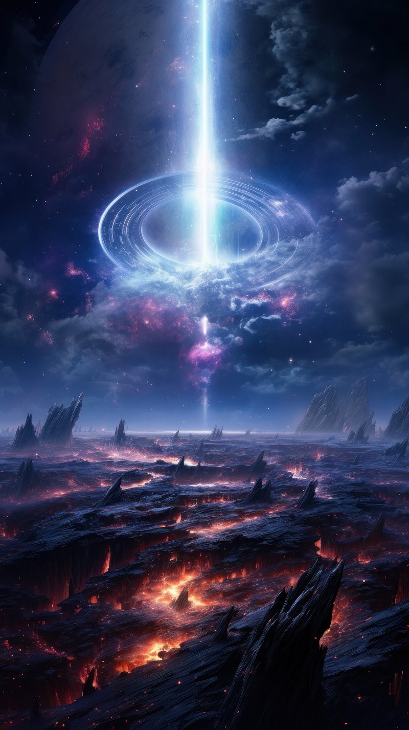 Space portal galaxy wallpaper astronomy