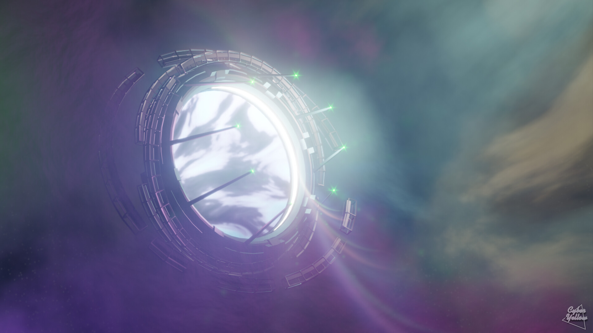 Wormhole Space Portal Wallpaper 1440p