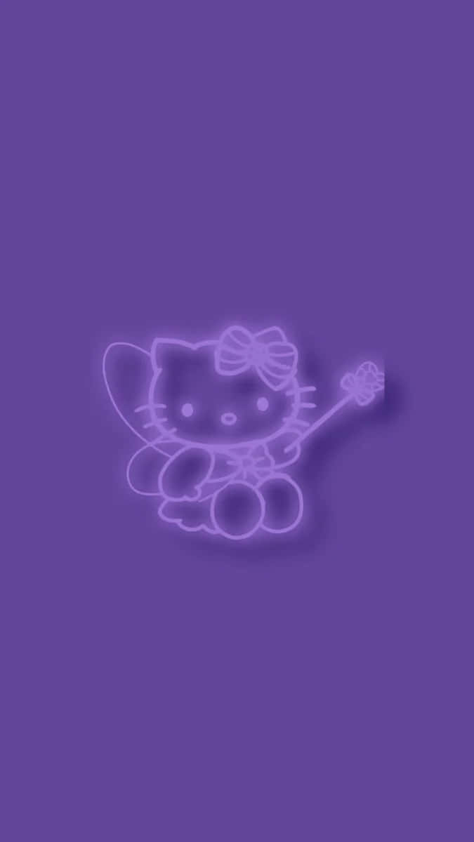 Download Purple Hello Kitty Neon