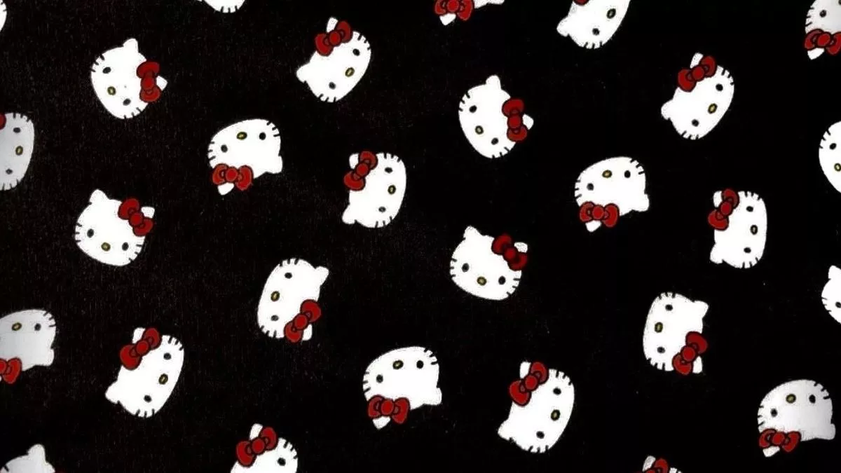 Black And White Hello Kitty Desktop Wallpapers Wallpaper Cave