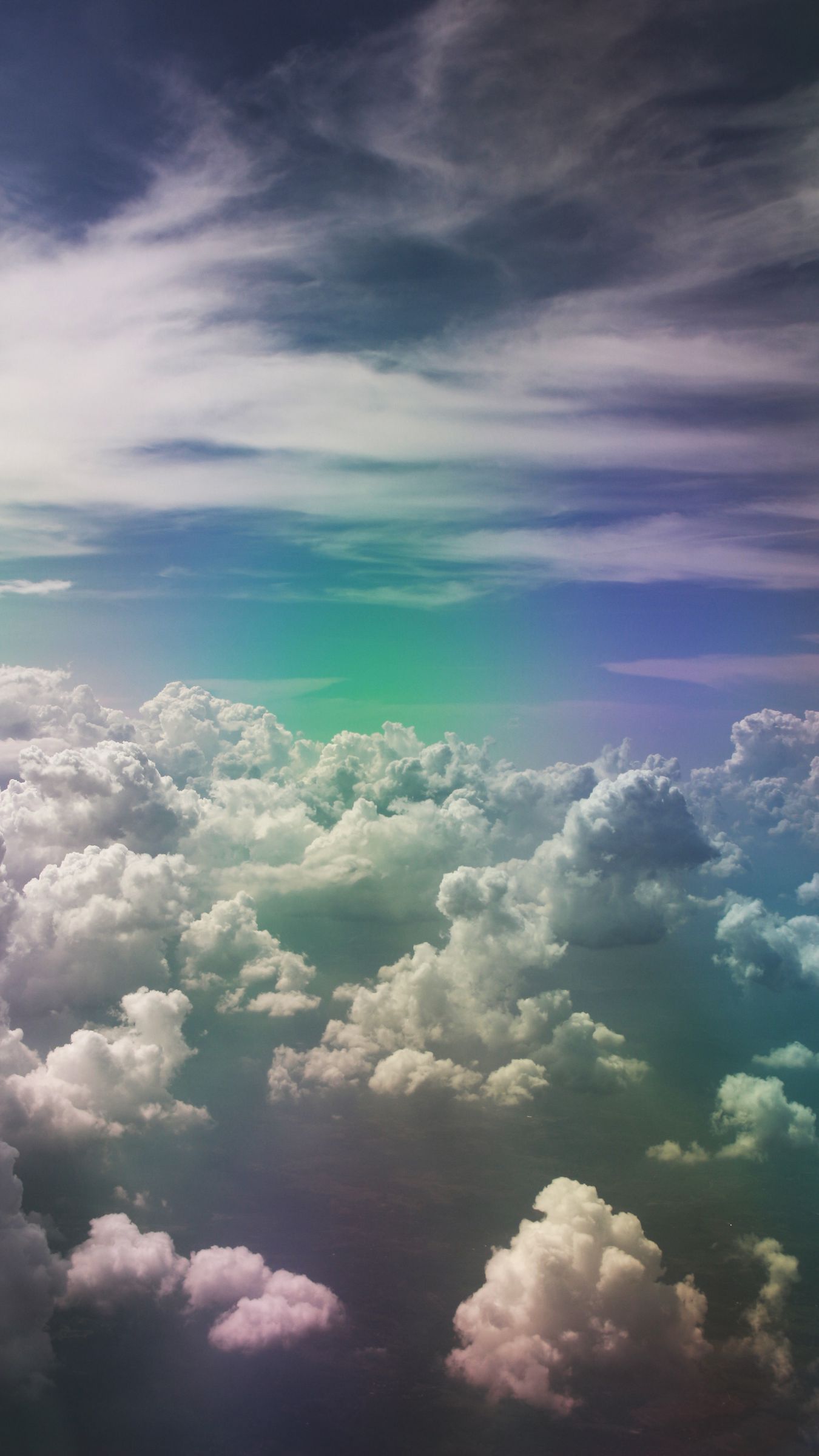 Download wallpaper 1350x2400 clouds