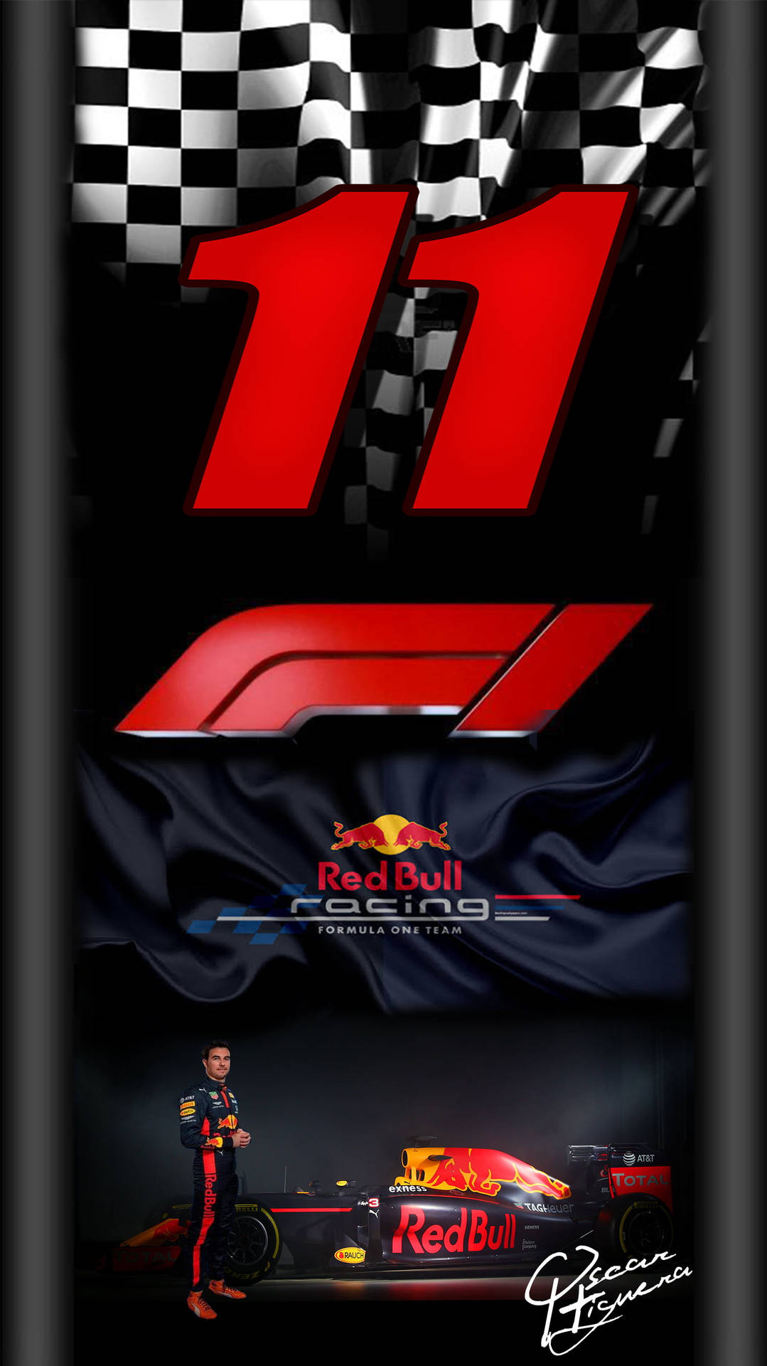 Download free Sergio Perez Checkered