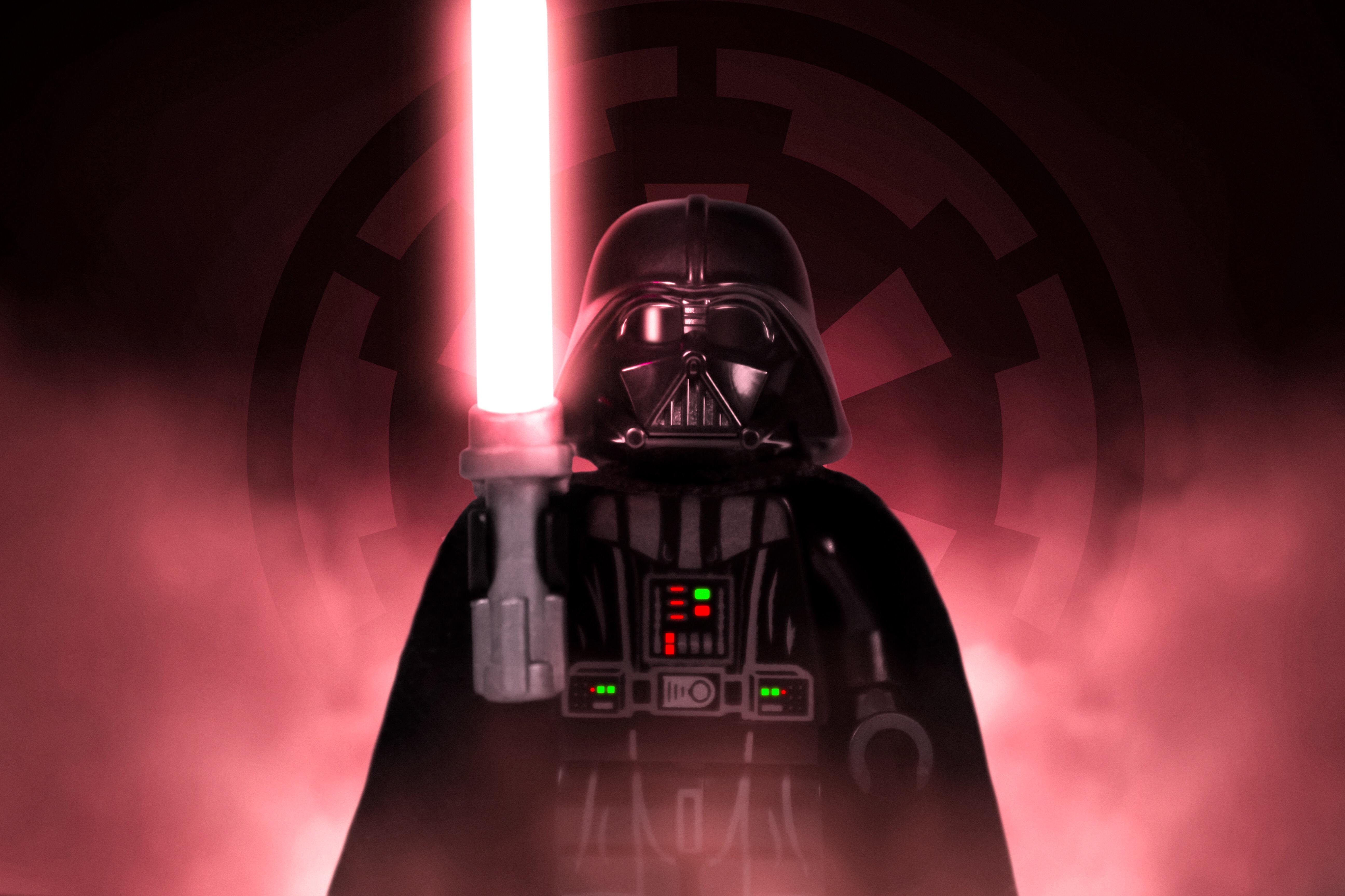 picture of Vader in Lego