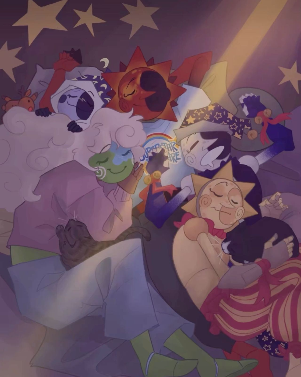 sun and moon drawings