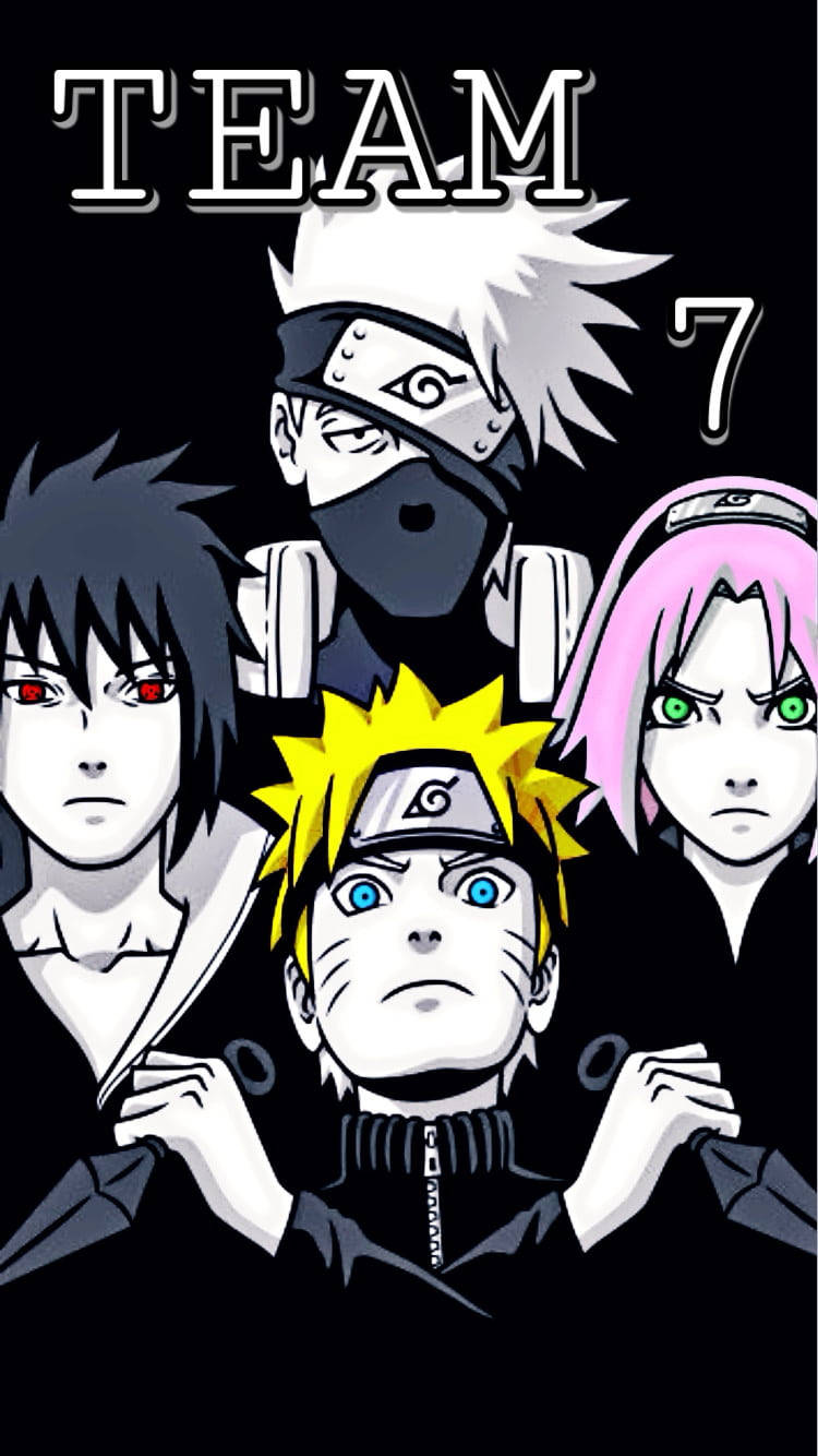 Rugged Team 7 Naruto iPhone Wallpaper