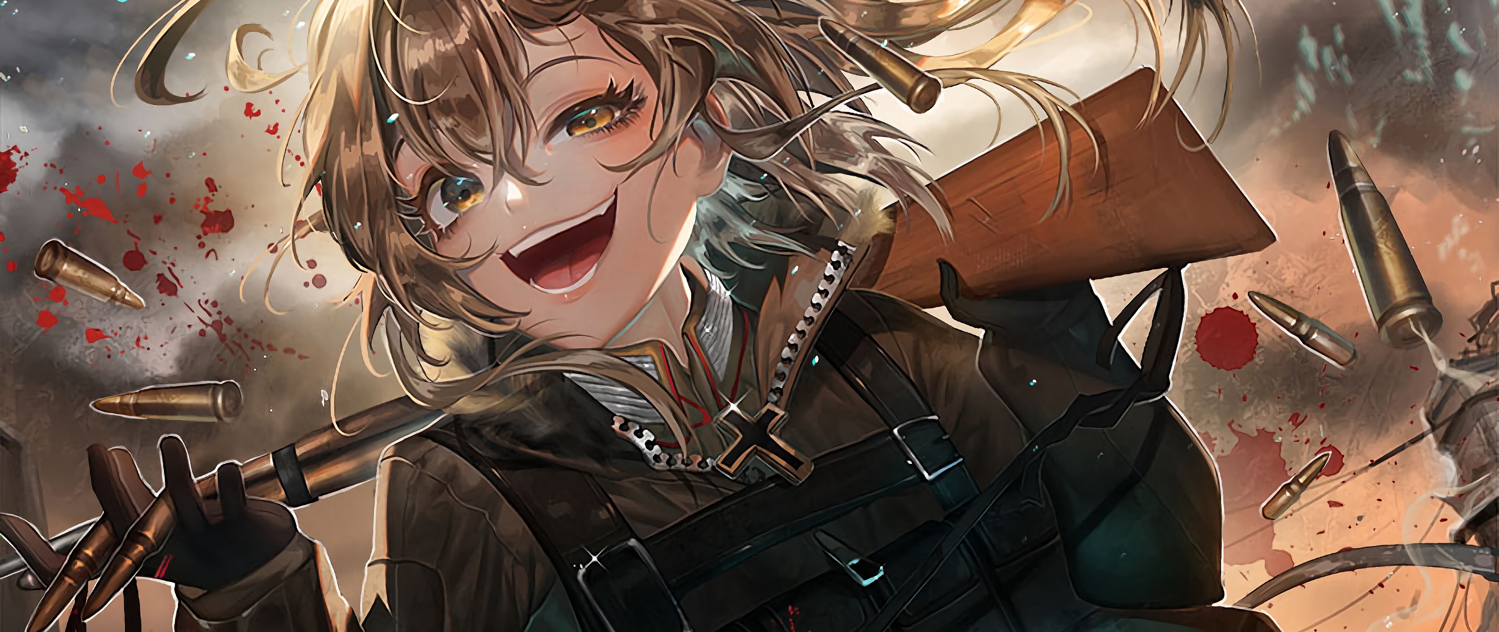 Evil Anime Girl Tanya 4K Wallpaper