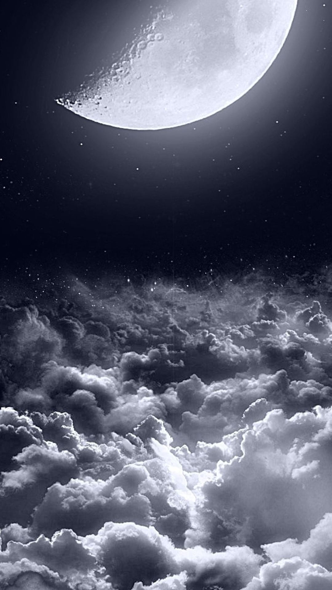 half moon iPhone Wallpaper Free Download