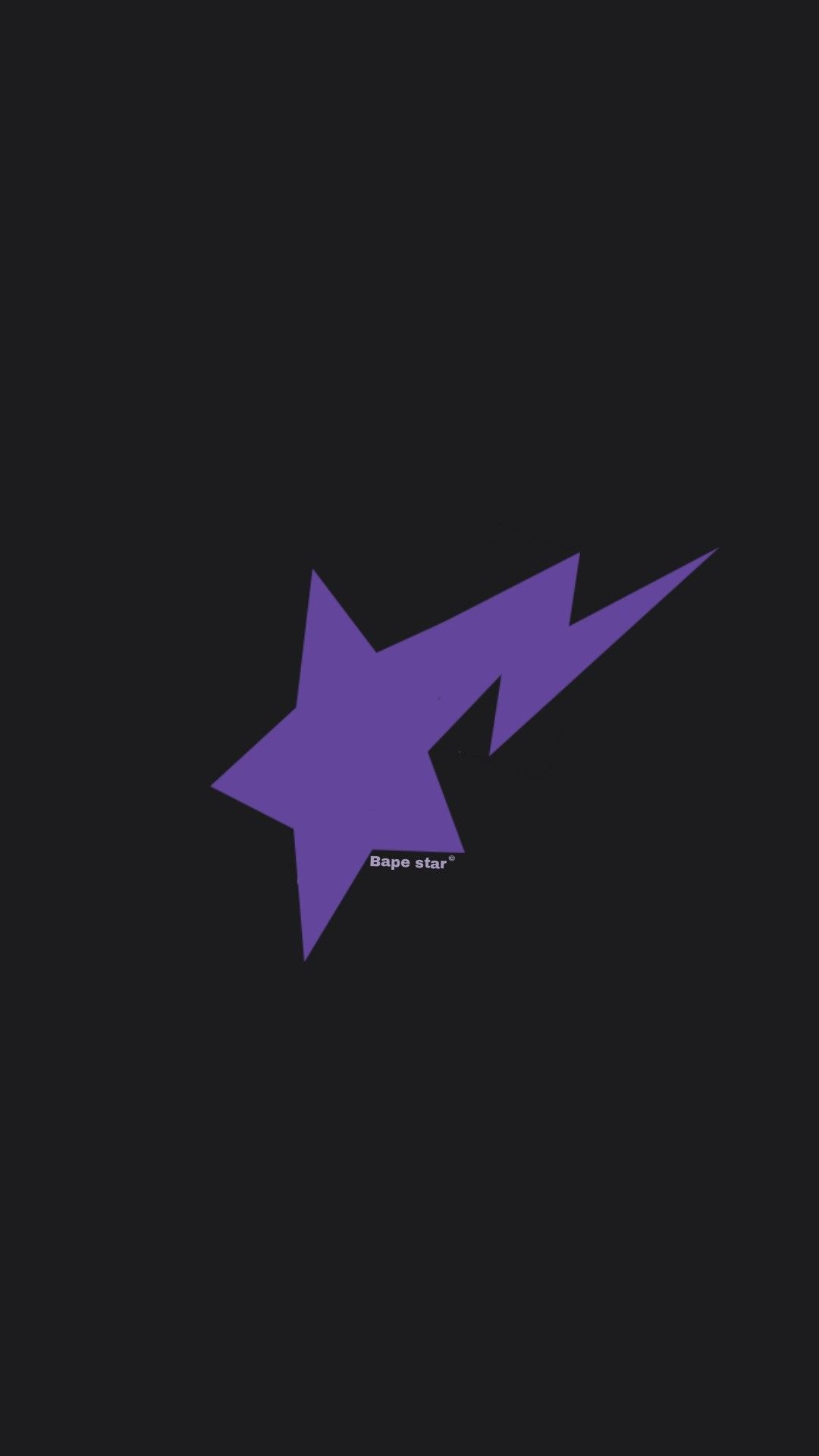 Purple bape star wallpaper