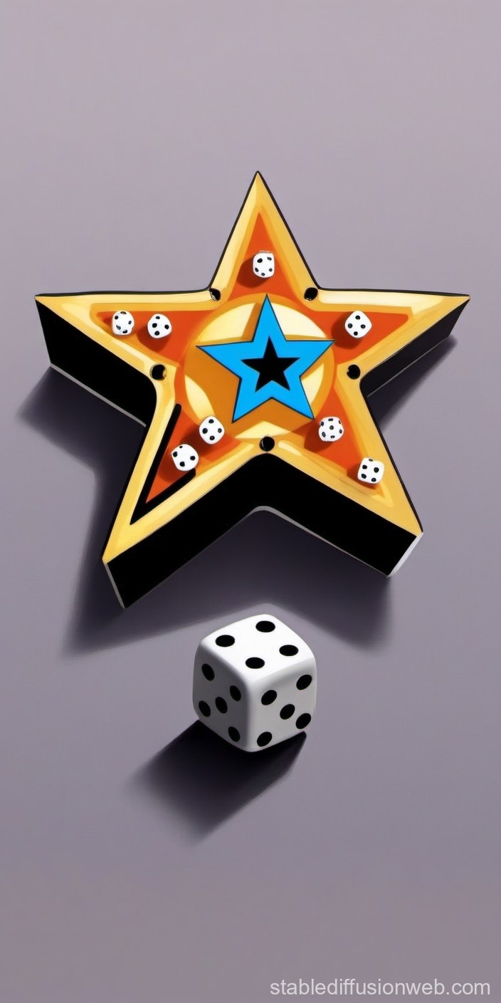 Bapesta Star Logo with Dice. Stable