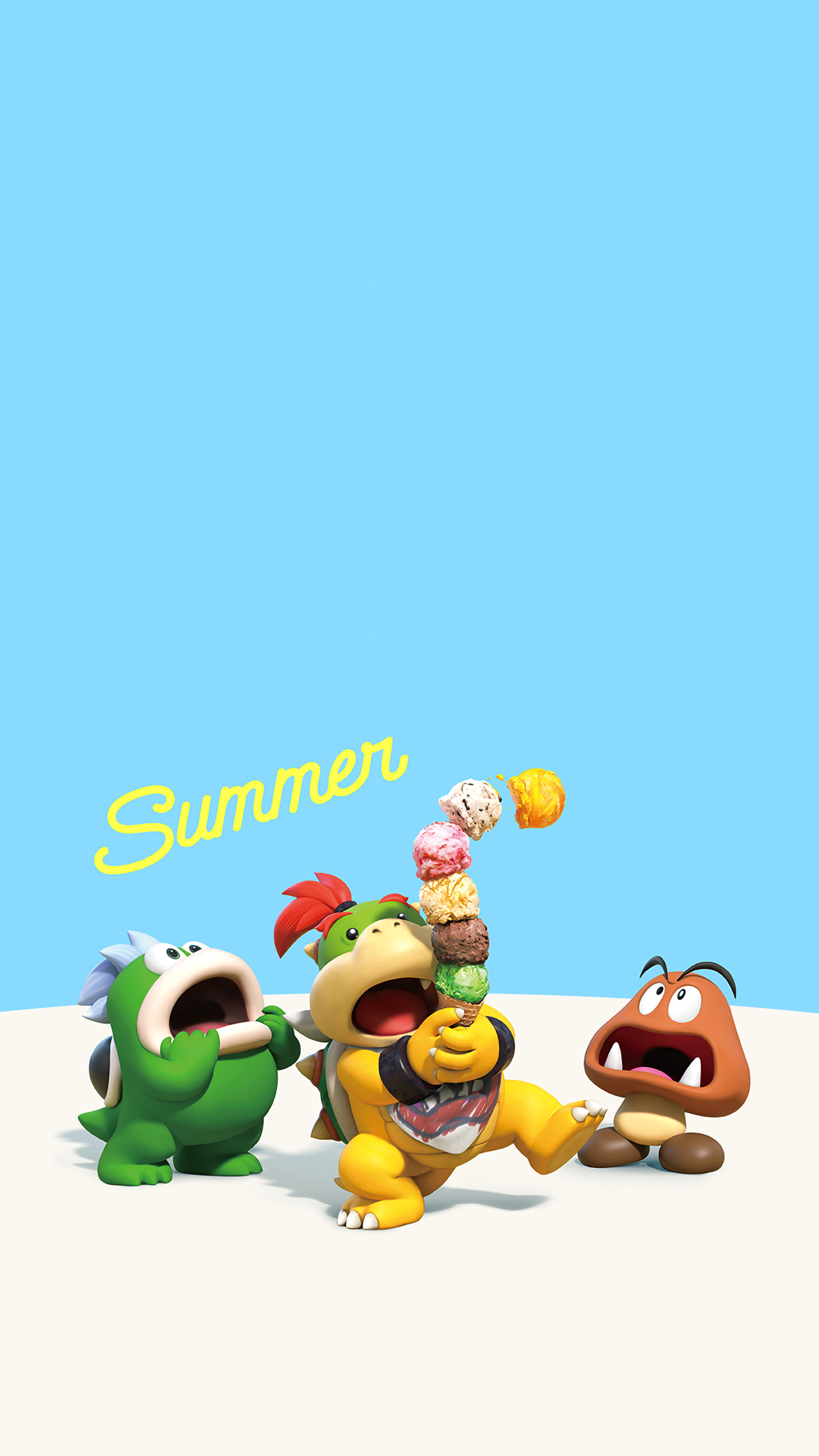 Bowser Jr. Summer Wallpaper