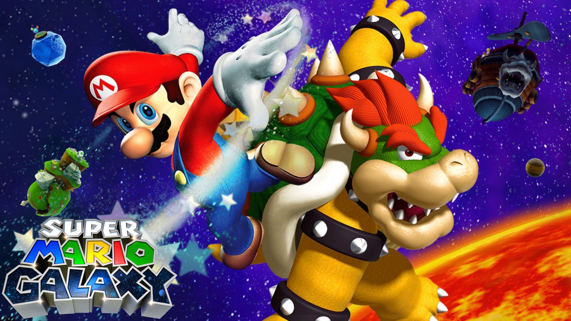 Desktop wallpaper: Bowser, Video Game, Super Mario Galaxy, Mario 4K free download for PC. 425140