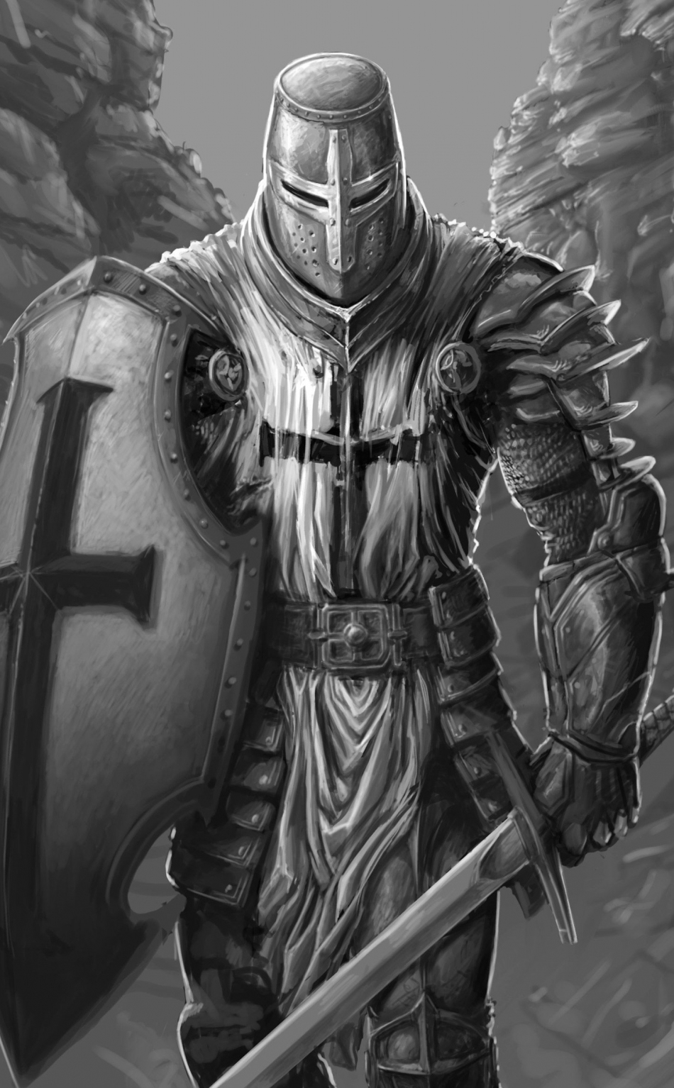 knight, fantasy, warrior, art