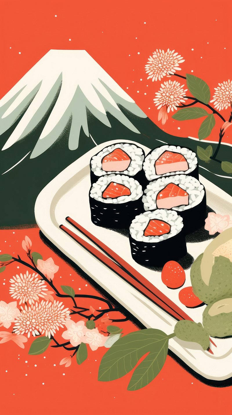 Japanese Food iPhone Wallpaper Image