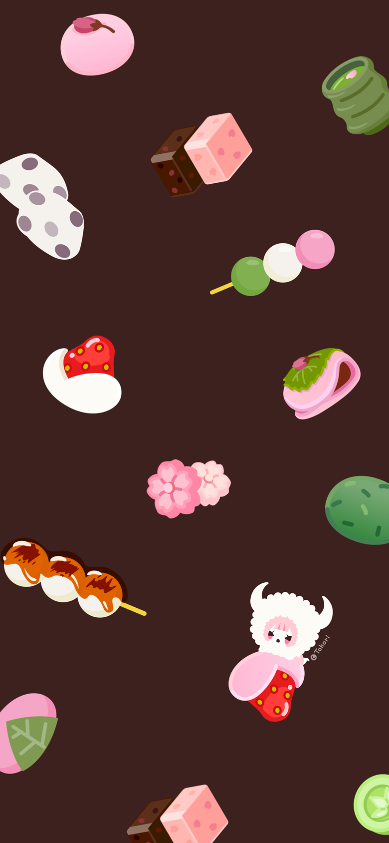 Smartphone Wallpaper Japanese wagashi
