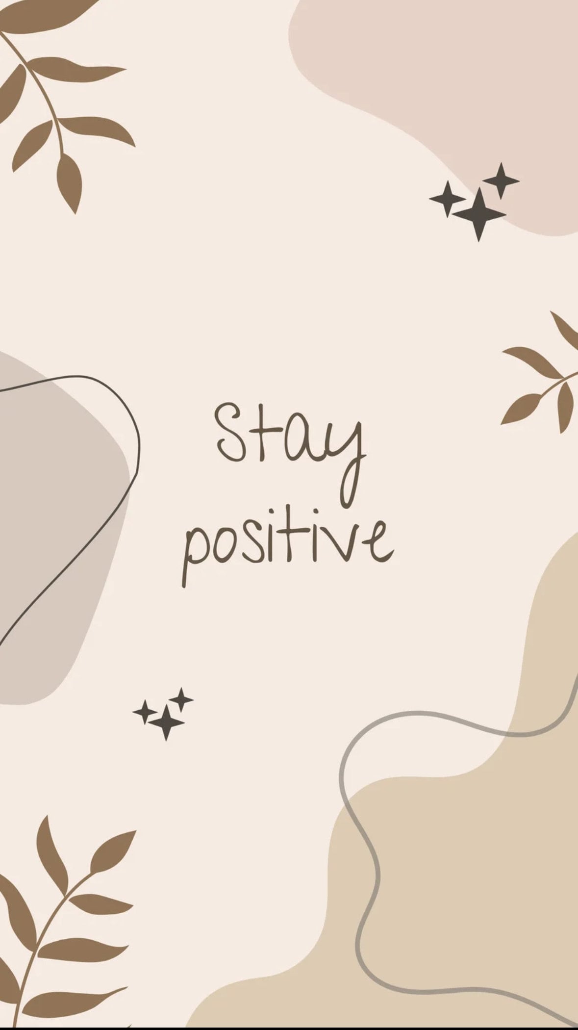 Stay Positive Aesthetic IPhone Wallpaper