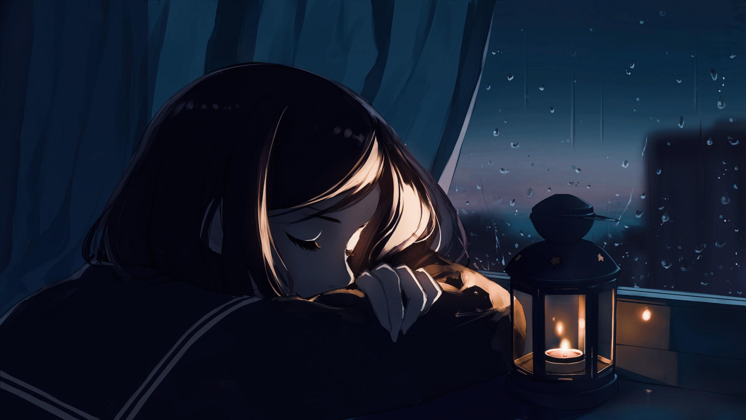 Beutiful girl anime [2560x1440], r