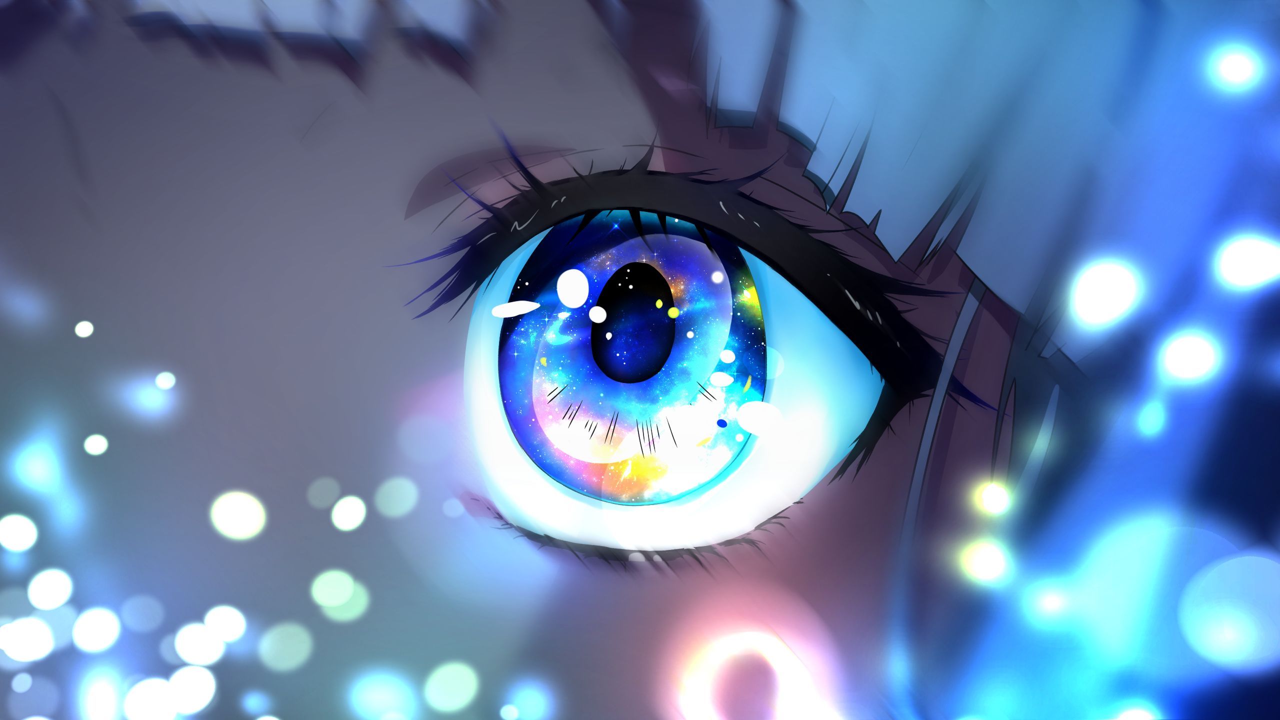 eyes, closeup, anime, anime girls