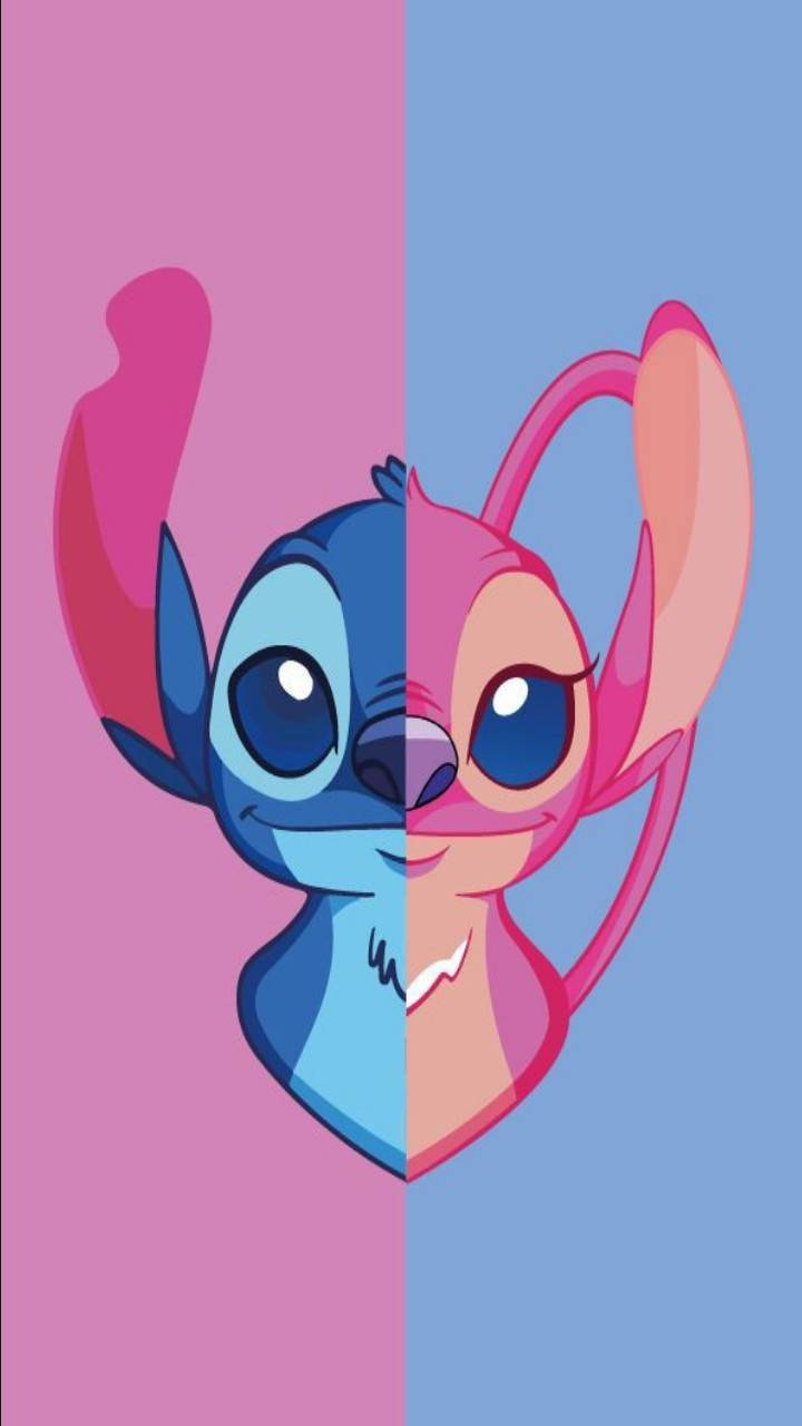 Pink Stitch Heart Phone Wallpaper