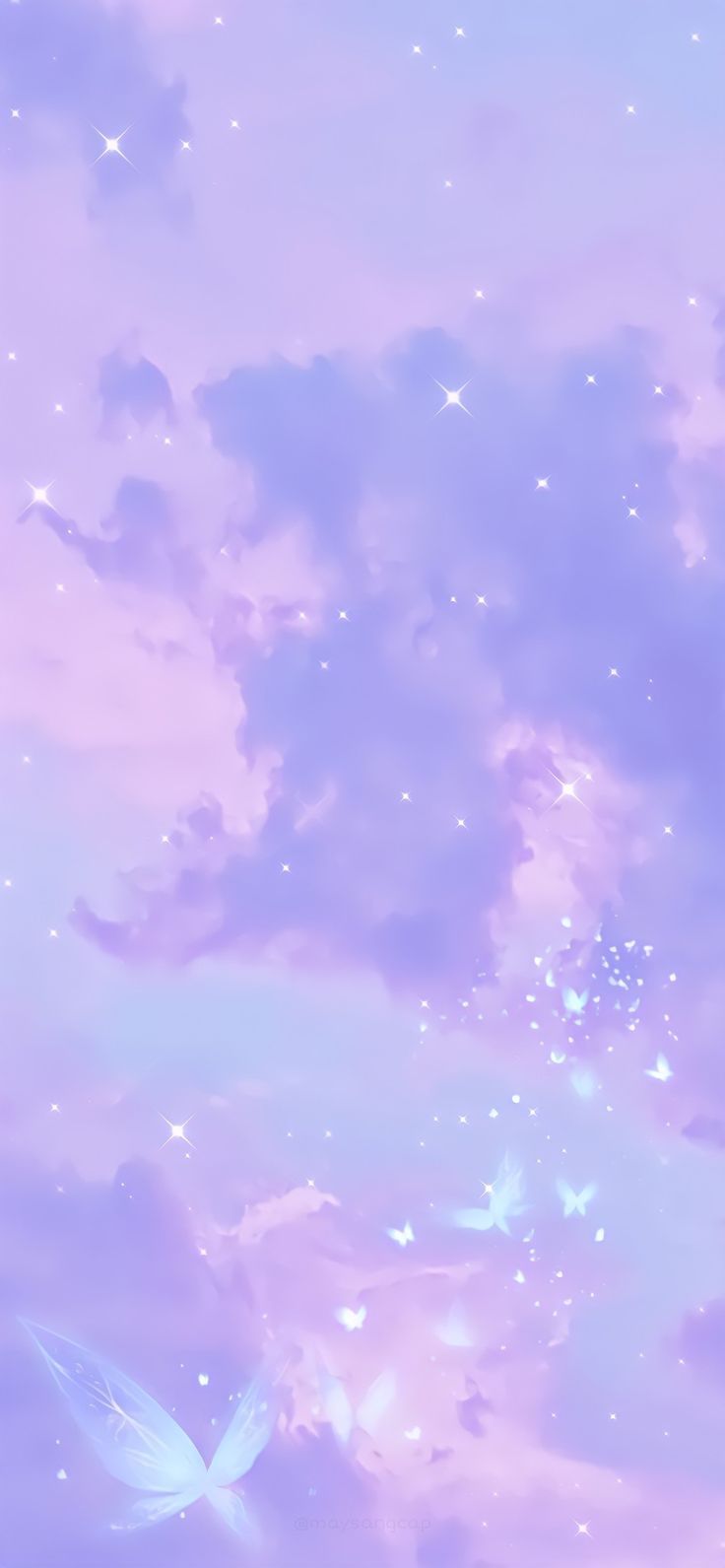 Sparkle cloudy butterflies, Lilac