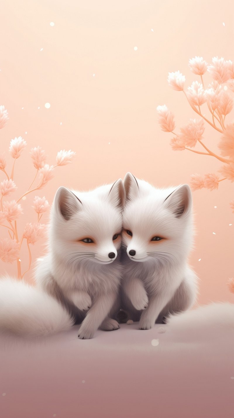 Arctic Fox Background Image. Free