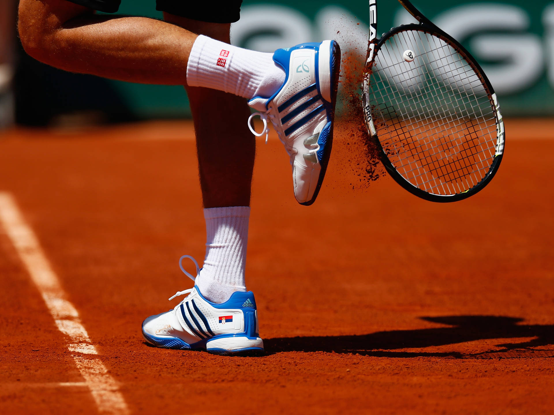 Download Tennis Player Shoes Wallpaper