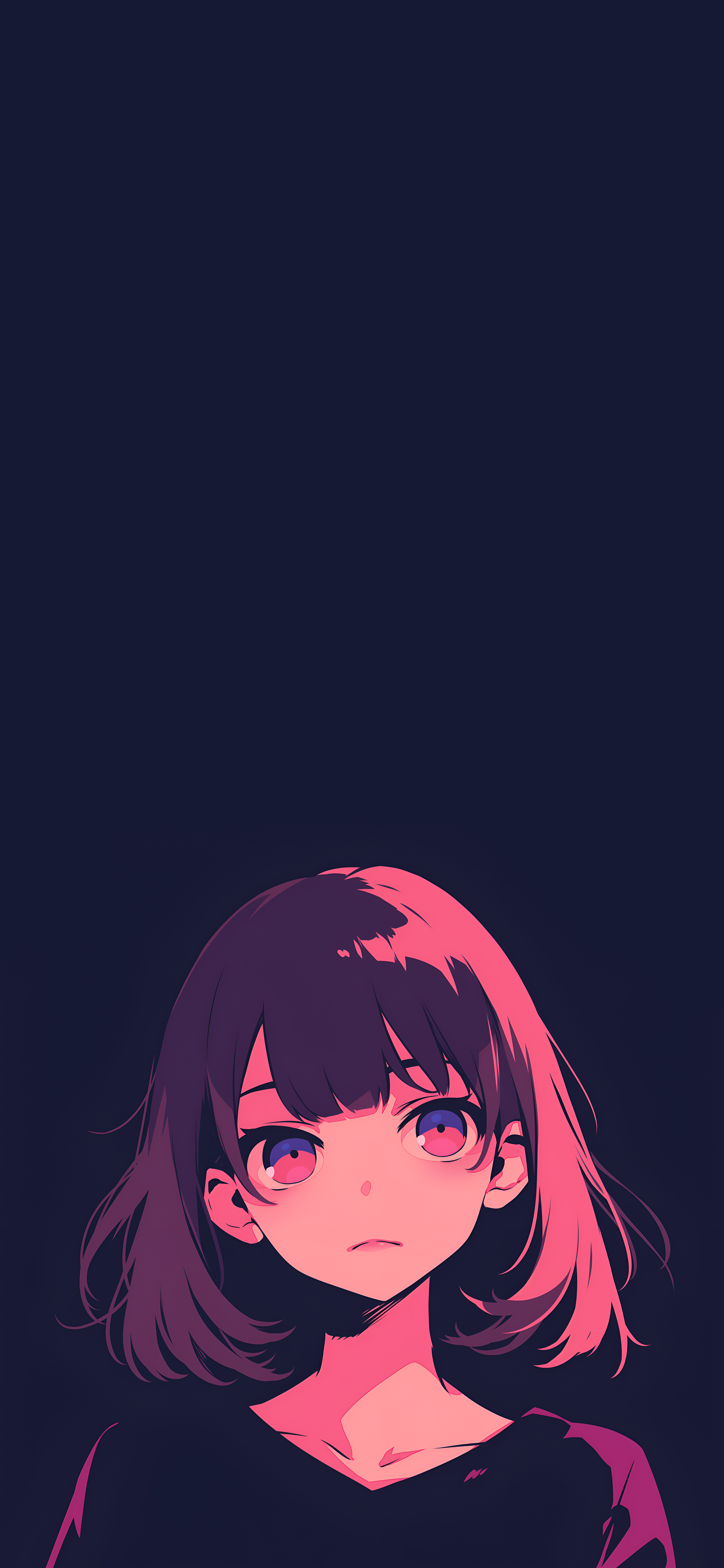 Moody Anime Girl Wallpaper