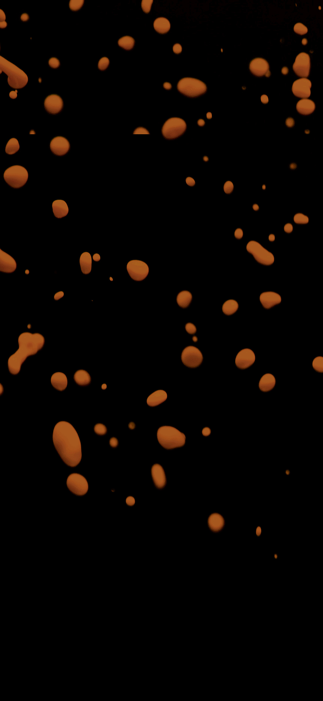 Drops Dark Orange Watter Minimal