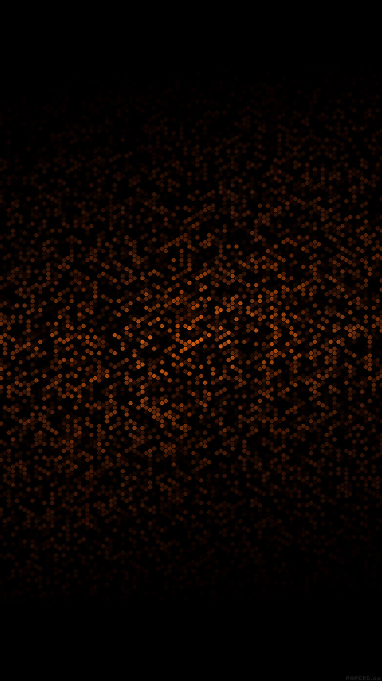 Dots Pattern Black And Orange