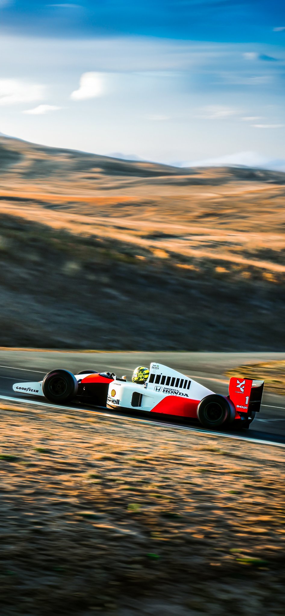 Lando Norris driving Ayrton