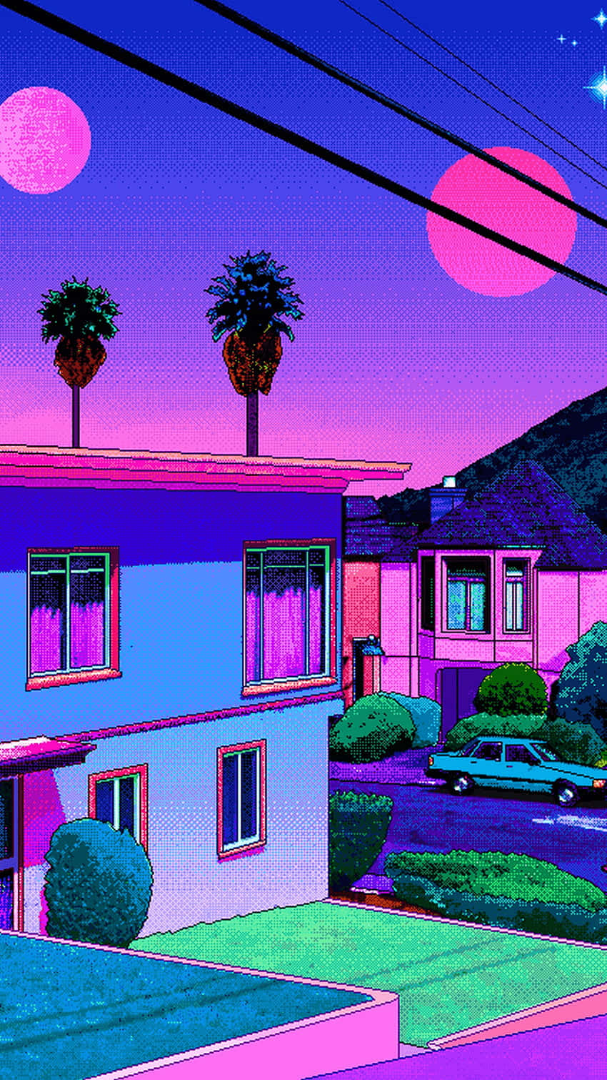 Download Neon Suburbia 90s Anime