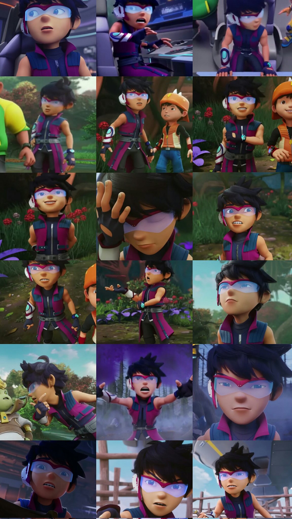 FANG PARTS ON THE BOBOIBOY GALAXY SORI