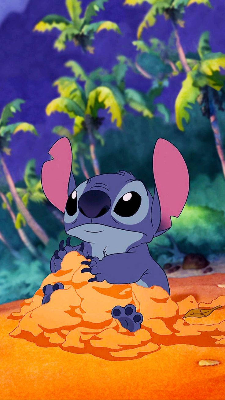 Lilo And Stitch iPhone Sand Wallpaper