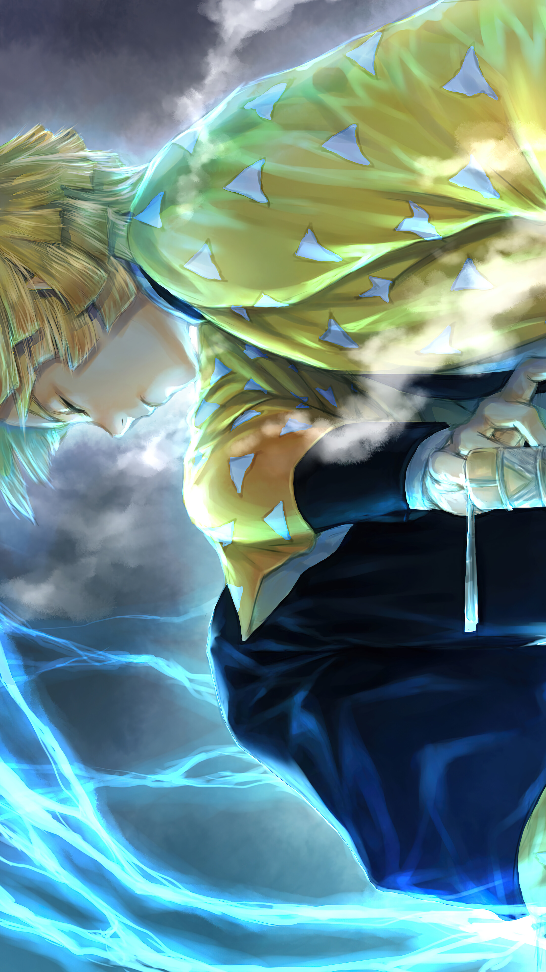 Zenitsu Demon Slayer 4K Phone iPhone