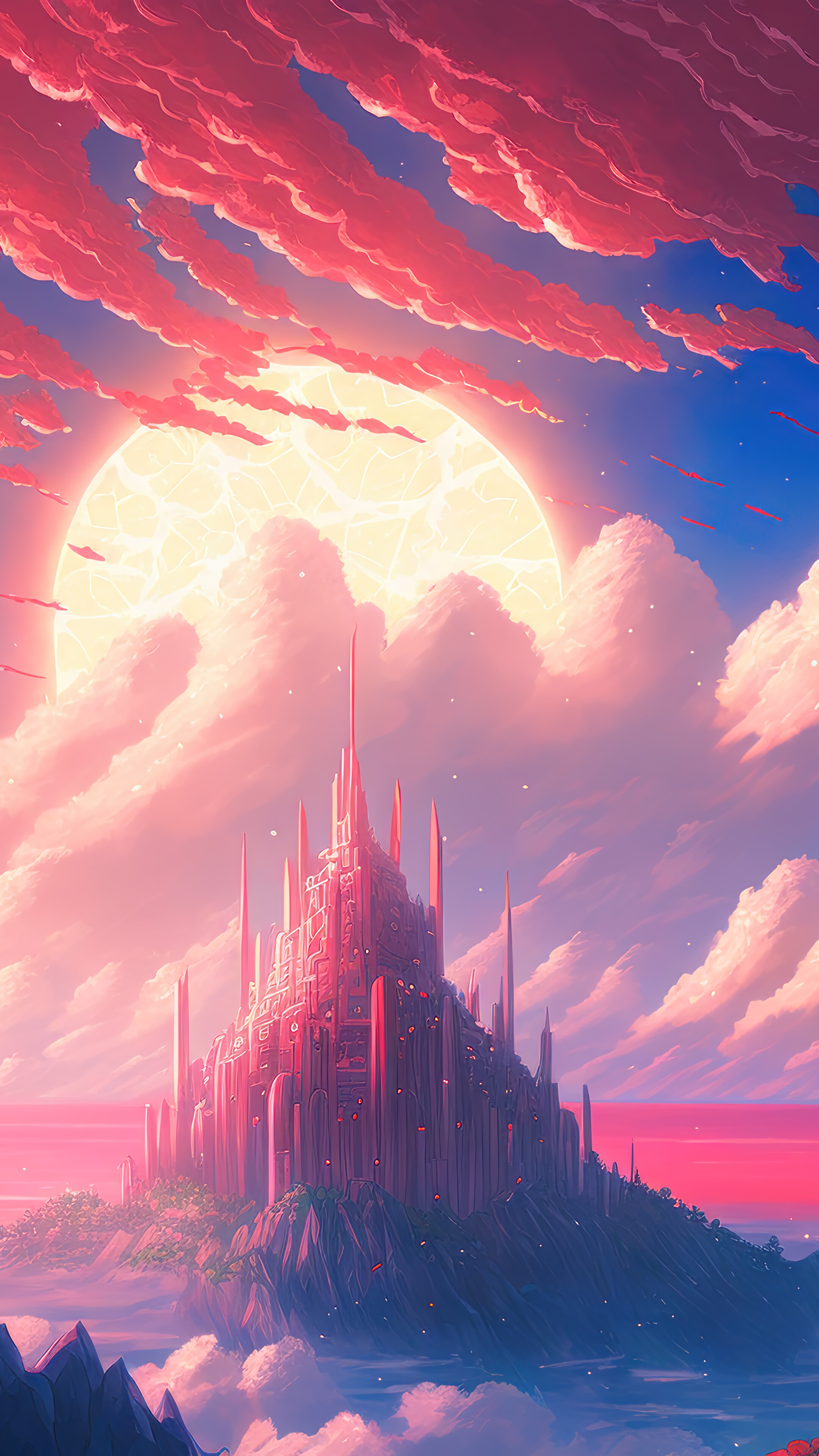 Sun Sky Scenery 4K Wallpaper iPhone HD