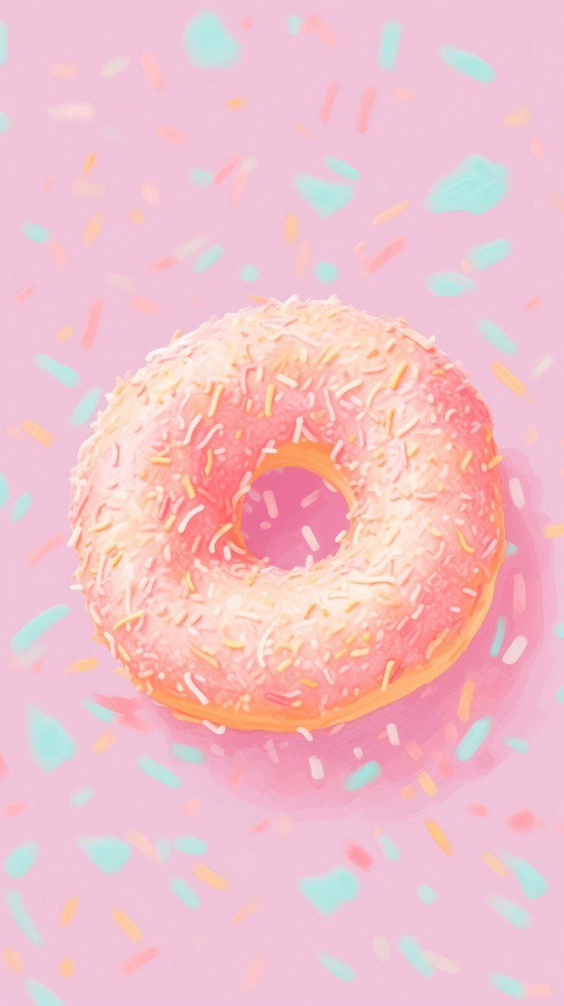 Donut Wallpaper Image. Free Photo