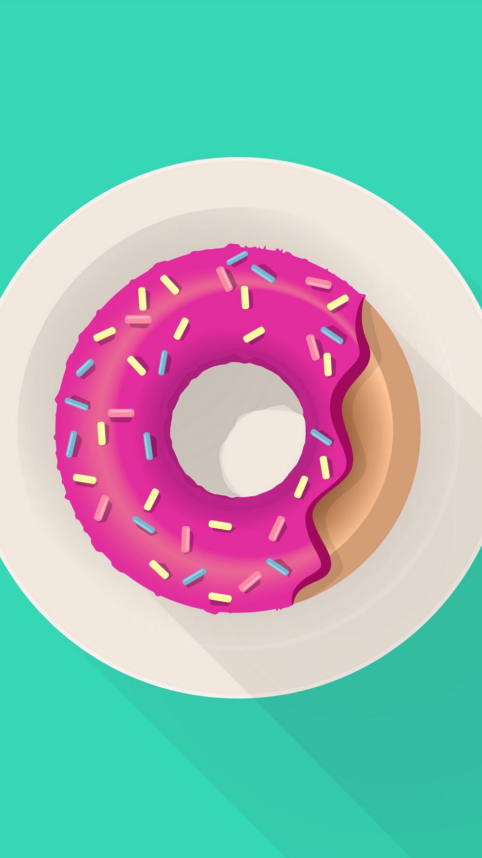 Download wallpaper 938x1668 donut