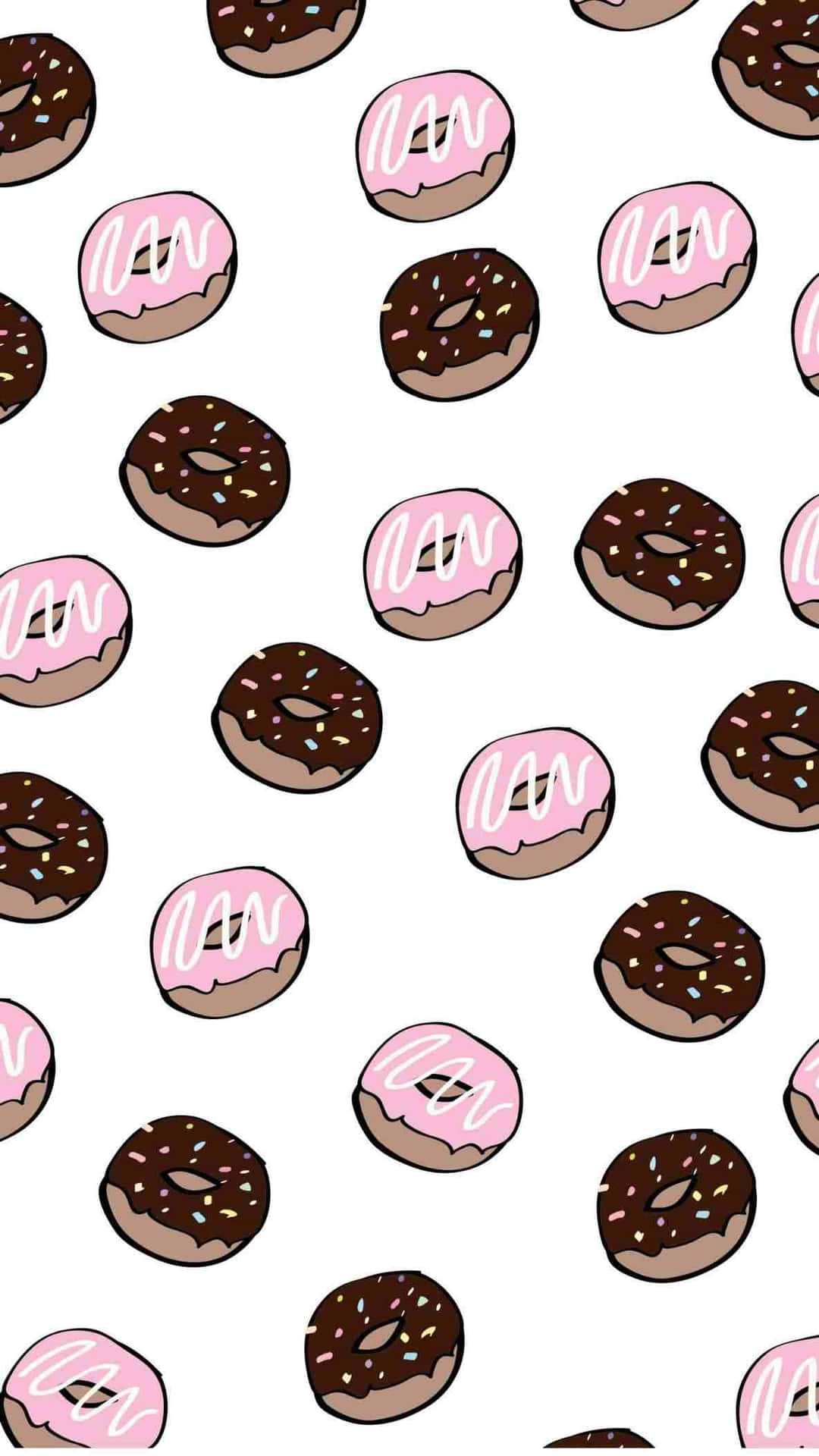 Cute Food iPhone Donut Wallpaper