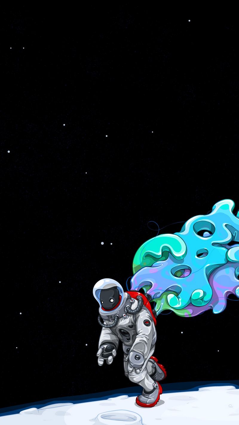 Space Suit, Moon, Man Iphone Se 5s 5c