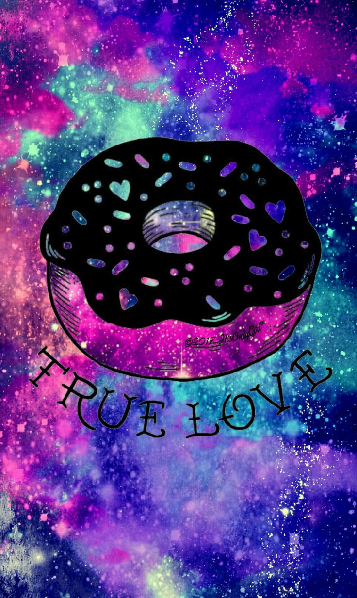 True love donut galaxy wallpaper I