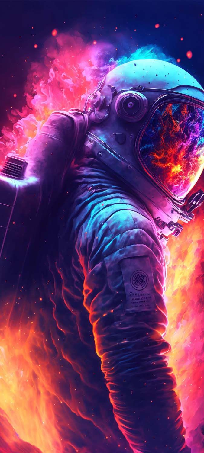 Astronaut Smoke iPhone Wallpaper HD