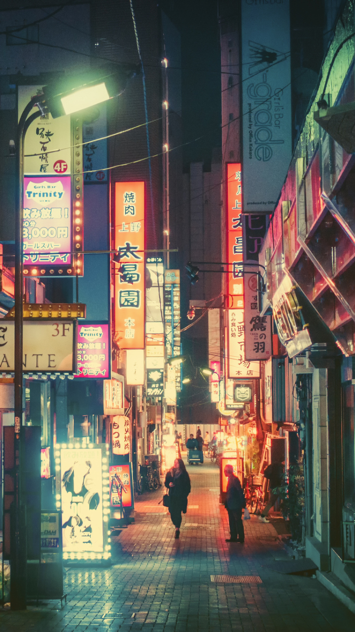 Download Tokyo Neon Night Japan Man