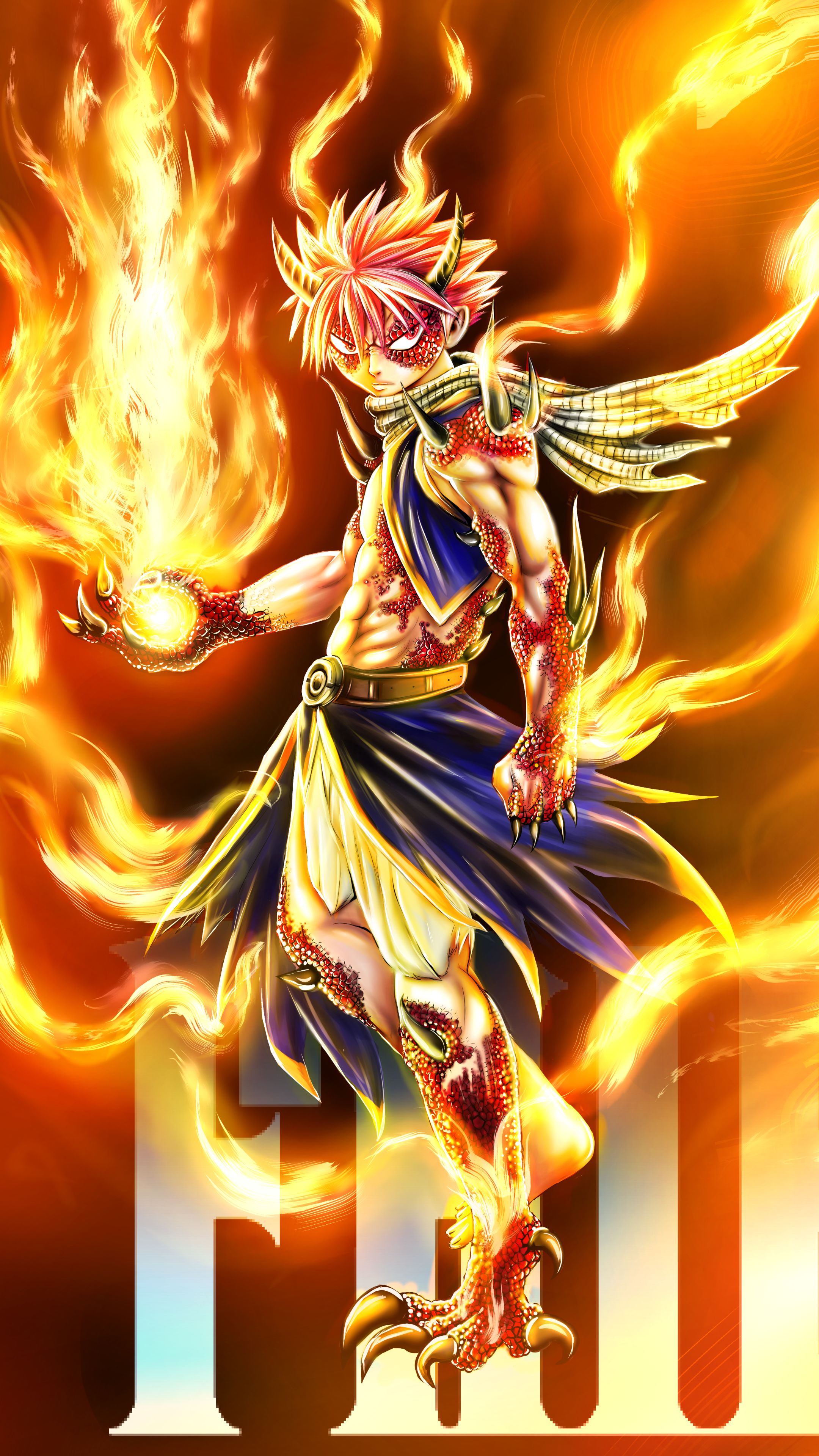 Phone wallpaper: Natsu Dragneel, Fairy Tail Movie 2: Dragon Cry, Anime 1402545