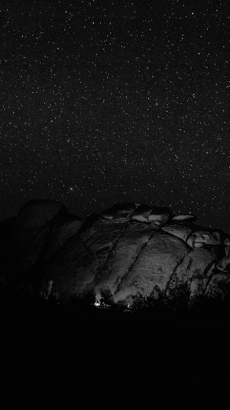 Mystery Rock Night Sky Star Nature Dark