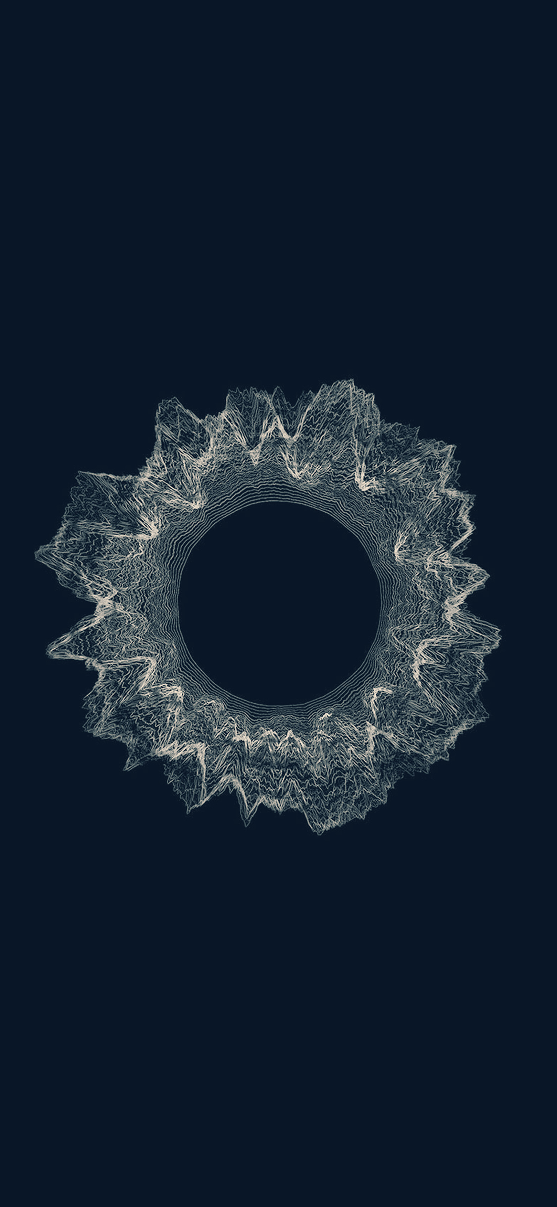 Blue Circle Minimal Abstract